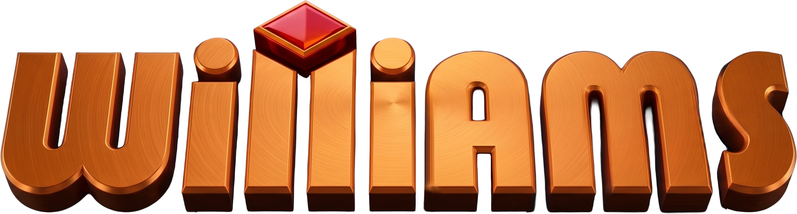 Williams Metallic 3D Wordmark - Color